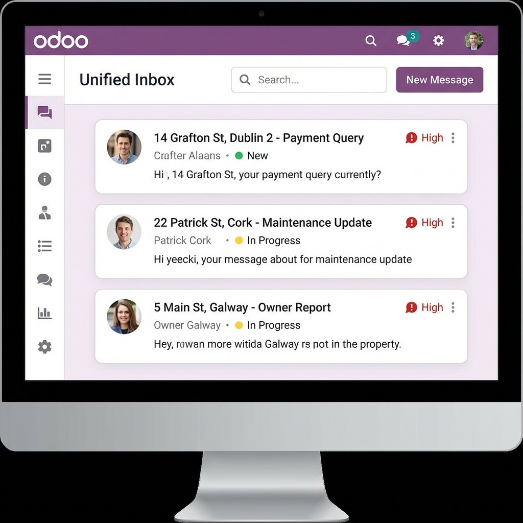 Odoo Unified Inbox for Property Management
